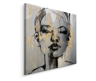 Tablou Pentru Camera de zi ABSTRACT Fata de femeie Portret Decorare Abstracta Efect 3D  C90-90