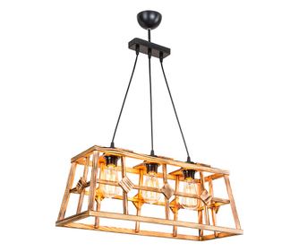 Лампа 1029 Ε27 черен метал-натурал 60x23x83 см