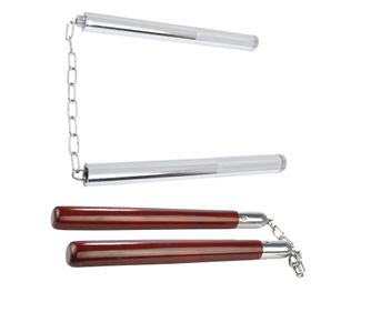 Set dveh nunčak IdeallStore, ozadje za vadbo, 31 cm, večbarvno