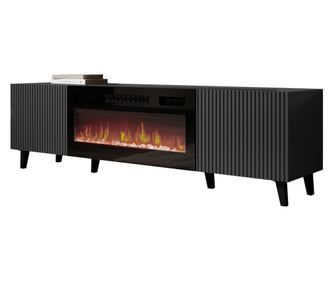 Comoda TV cu semineu Tilderi Grey 180
