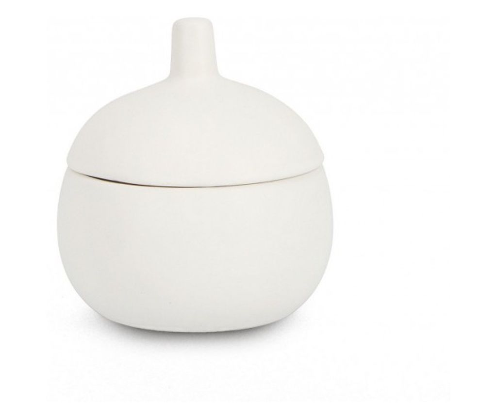 8 darabos, fehér gyertya szett, 10x11 cm