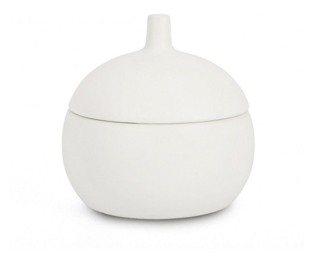 3 darabos fehér gyertya szett 14x14 cm