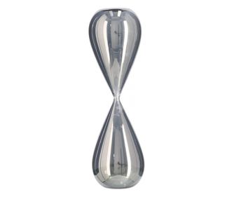 Kronos ezüst üveg homokóra 12x39,7 cm