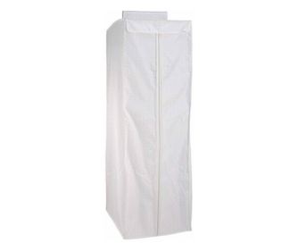 Set od 12 bijelih tekstilnih ormarskih organizatora 44x55x135 cm