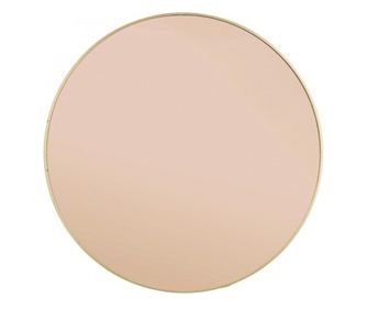 Arany vas bronz fali tükör 50x1,5 cm