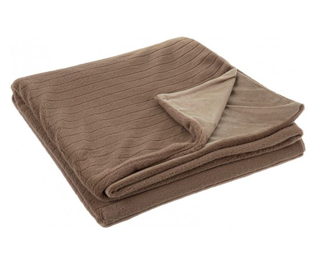 Essential barna poliészter takaró 180x150 cm