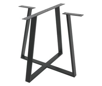 Set Picior Central Masa Rotunda sau Ovala, Stil Scandinav Trapez, metal, Vopsire in camp electrostatic, Finisaje Premium