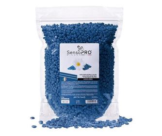 Elastični vosek za depilacijo, granule, SensoPro, Azulene, 500 g