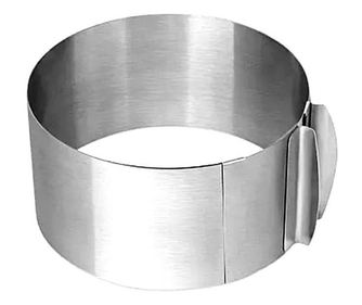 Forma pentru torturi, rotunda reglabila 16-30 cm, Inaltime 8,8 cm, Inox, 461COF