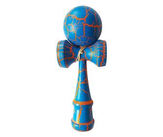 Kendama profesionala, Albastru/Portocaliu, 14KD