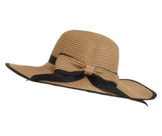 Palarie din paie pentru dama, PAMI, PD-0223-210-camel, 56 cm