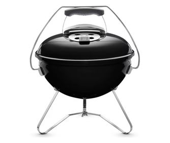 Преносимо барбекю на въглища Weber 1121004 Smokey Joe,  37cm, Емайлирана стомана, Студена дръжка Tuck-N-Carry, Черен
