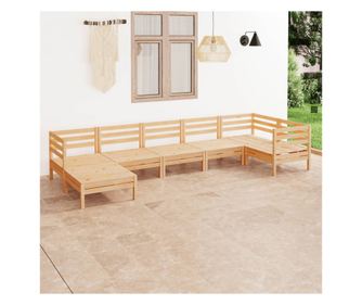 Set vrtne garniture, 7 komada, masivno drvo bora