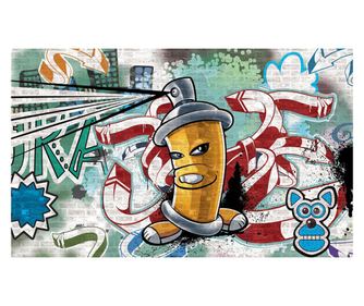 Fototapeta Dječak Grafiti 254x184 cm, Vlies Tapeta