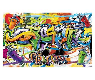 Fototapeta za djecu Graffiti Dječak 254x184 cm, Vlies Tapeta