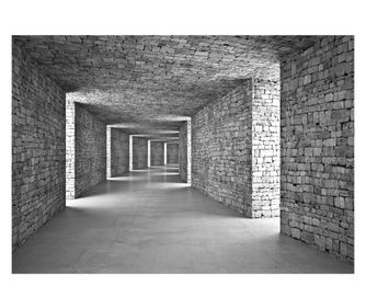 3D фототапет тунел 312x219 см, тапет Vlies, декоративен, стена, хол