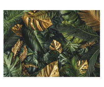 Fototapeta 3D Listovi Monstere Priroda 312x219 cm, Vlies Tapeta, Dekorativna, Zid, Dnevni boravak