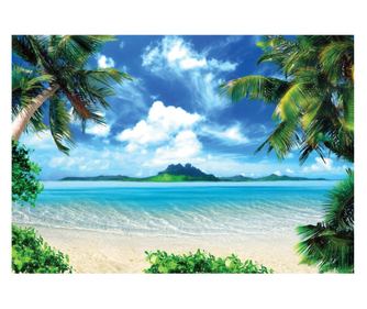 Fototapet Marea Plaja Natura 3D 368x254 cm, Vlies Tapet, Decorativ, Perete, Living