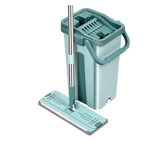 Set curatenie Scratch Clean, galeata cu storcator si rezerva mop, menta