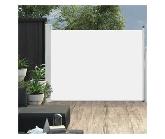 Teraszra szerelhet, krmszn, 140 x 500 cm-es, sszecsukhat oldalponyva