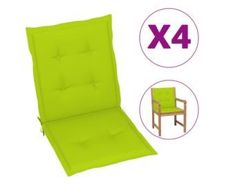 Kert szkekhez val prna, 4 db, vilgoszld, 100 x 50 x 3 cm