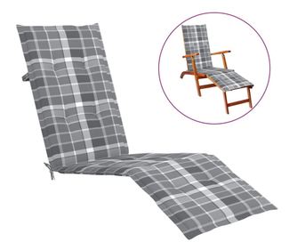 Napgy prna, szrke kocks (75+105) x 50 x 3 cm