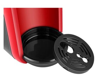 5 az 1-ben eszpresszó gép őrölt kávéhoz és kapszulákhoz Oliver Voltz OV51171B5, 1650W, 19 bar, fekete/piros