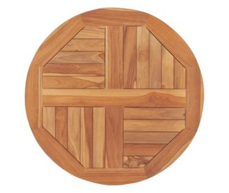 60 cm-es tmr teakfa asztallap, kerek, 2,5 cm