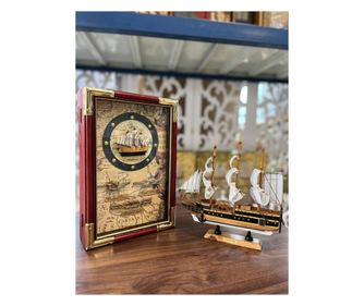Морска кутия за ключове, 20х30h см, кафяв цвят