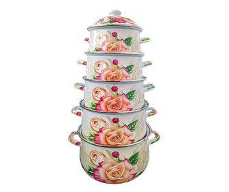 Set 5 oale emailate, Longfei Group, 1.8l/3.3l/4l/5.3/6.4, Trandafiri