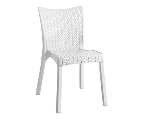 Стол Дорет Ε3803.2 бял цвят