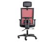 Irodai szék, Quasar & Co., Zeta Basic modell, fejtámlával, ergonomikus, állítható magasság és háttámla, deréktámasz, háló/ABS, p