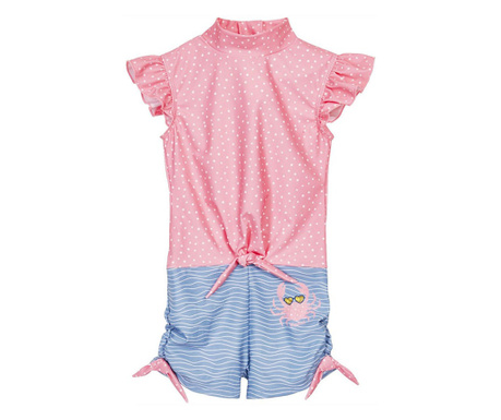 Costum de baie pentru copii, Playshoes, Intreg, UPF50+, Funny Crab, 74-80 CM