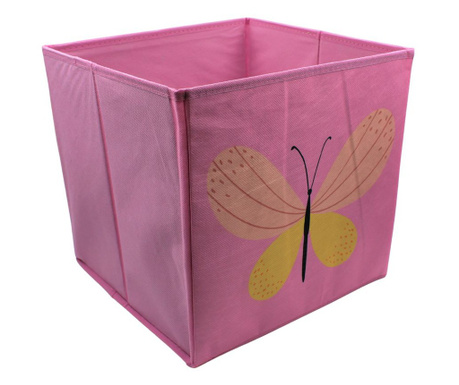 Cutie roz depozitare animăluț fluturaș 30x30cm