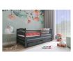 Dječji krevet, AKL FURNITURE, Tosia, 200x80x71cm, grafit, borovina, FSC 100%