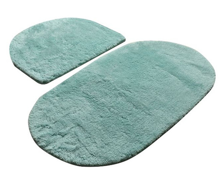 Set covorase de baie 2 piese Alessia Colors Of Oval Mint