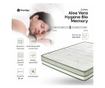 Saltea ALOE VERA HYGENE BIO MEMORY 18+5, 7 zone de confort, spuma cu memorie, husa detasabila cu fermoar, lavabila  200x140x25cm