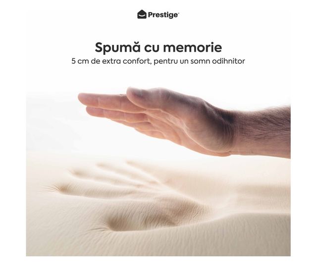 Saltea ALOE VERA HYGENE BIO MEMORY 18+5, 7 zone de confort, spuma cu memorie, husa detasabila cu fermoar, lavabila  200x140x25cm