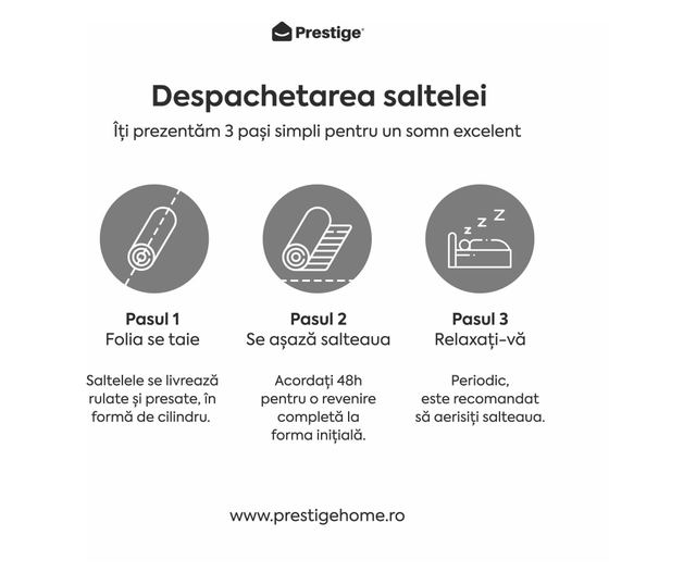 Saltea ALOE VERA HYGENE BIO MEMORY 18+5, 7 zone de confort, spuma cu memorie, husa detasabila cu fermoar, lavabila  200x140x25cm