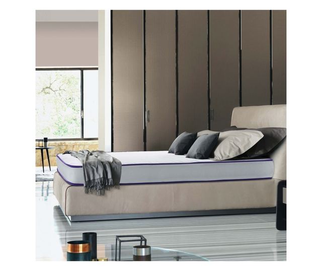 Saltea BASIC ERGO PURPLE LINE, spuma poliuretanica, reversibila, hipoalergenica, ortopedica  200x80x12cm