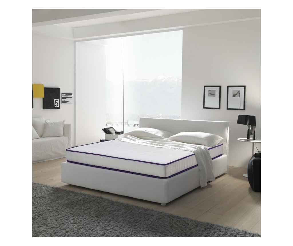 Saltea ERGO COMFORT, ortopedica, cu spuma poliuretanica si arcuri  190x120x19cm - 2