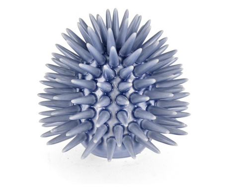 Modra porcelanasta figurica morskega ježka 20x18,5 cm