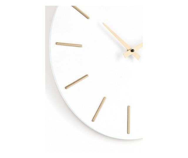 Zidni sat bijelo zlato Timeline 40x5 cm