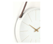 Vremenski zidni sat od bijelog zlata 40x6x66 cm
