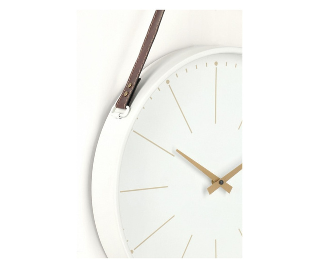 Vremenski zidni sat od bijelog zlata 40x6x66 cm