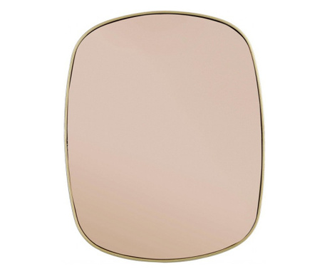 Zlato bronasto stensko ogledalo 40x1,5x50 cm