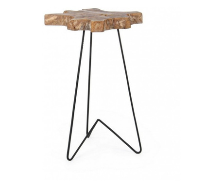 Savanna željezni drveni stol 40x40x70 cm