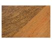 Konferenční stolek Lancaster z oceli a hnědého dřeva 90x38 cm thumbnail 3