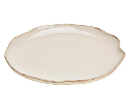 Farfurie ceramica, crem, 26 cm