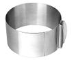 Forma pentru torturi, rotunda reglabila 16-30 cm, Inaltime 8,8 cm, Inox, 461COF